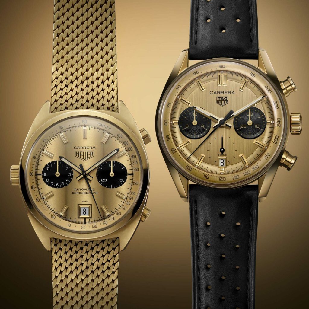 Super Clone TAG Heuer Carrera Chronograph Watch In 18K Gold